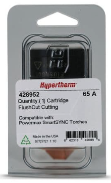 Hypertherm SmartSYNC cartridge 65 Amp FlushCut 428952