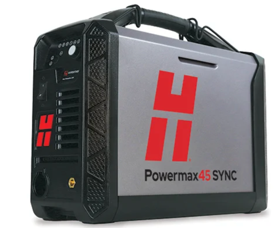 088569 Hypertherm Powermax 45 SYNC plasma cutter 240 volt plasma cutter 7.6 m leads. CPC port