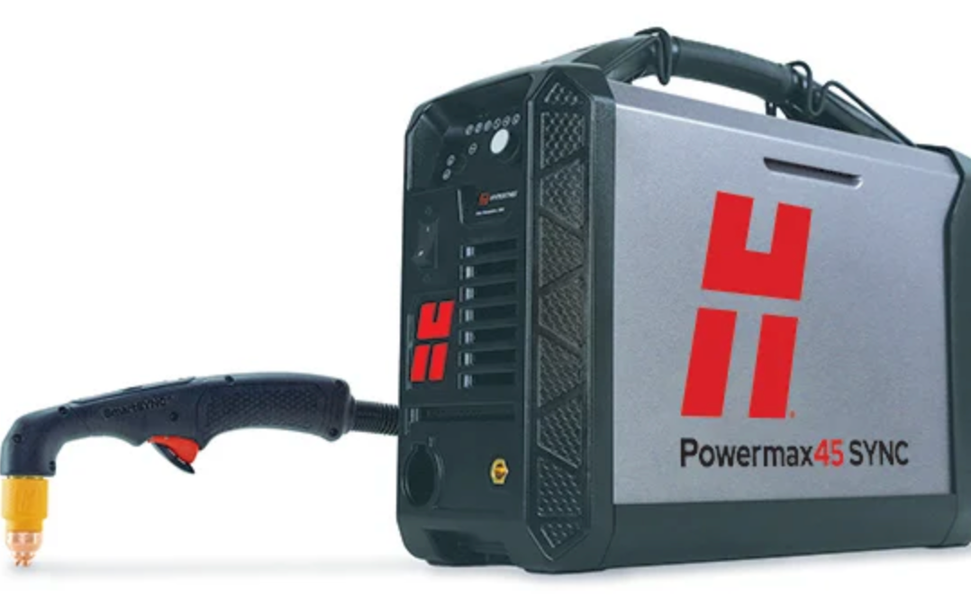 088566 Hypertherm Powermax 45 SYNC plasma cutter 415 volt, CE with 15.2m Hand torch