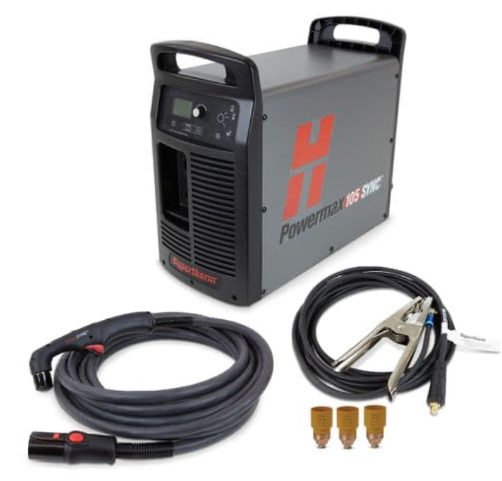 059691 Hypertherm Powermax105 SYNC plasma cutter with 15m handheld torch with consumables CE