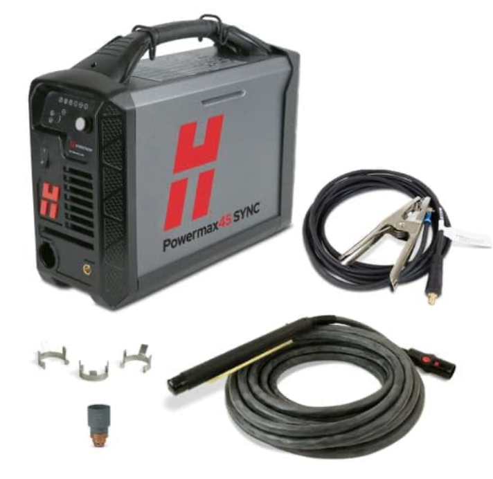 088587 Hypertherm Powermax 45 SYNC plasma cutter 240 volt with 7.6 m machine torch. + CPC Port