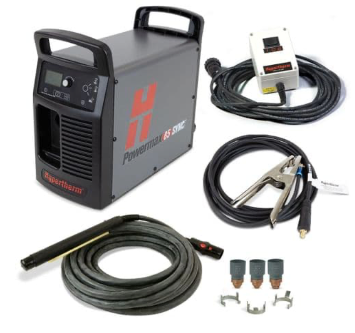 087201 Hypertherm Powermax 85 SYNC plasma cutter, with 7.6m mechanised torch + CPC port + remote