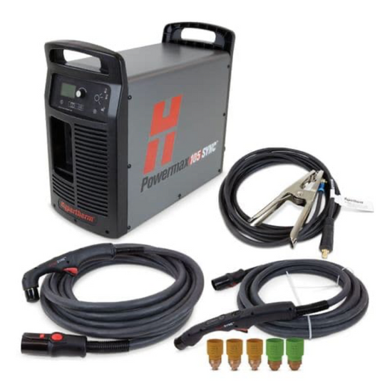 059692 Hypertherm Powermax105 SYNC plasma cutter with both 15 + 75 degree handheld torch CE